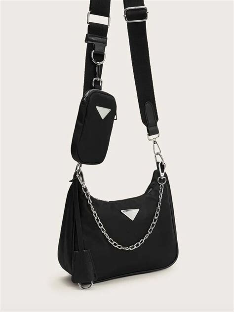 dupe sac prada shein|prada triangle dupe.